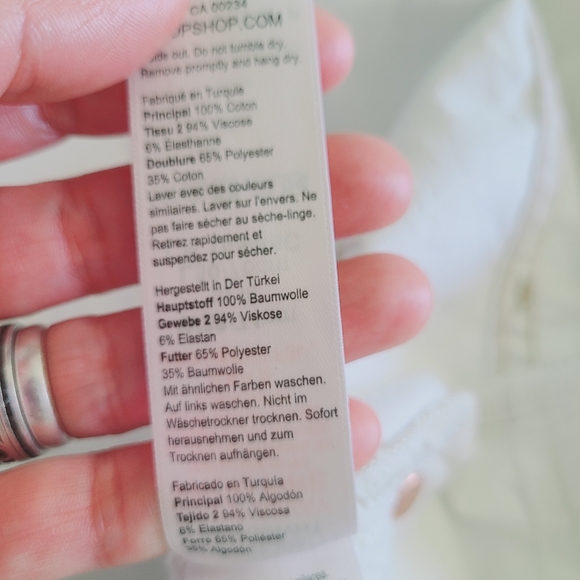 NWOT TOPSHOP mom maternity jeans - Picture 10 of 10